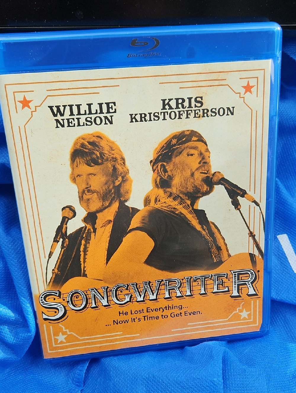 🌟3/$25🌟 Songwriter Blu-ray – Willie & Kris  packaged in a retro VHS Slip Cover